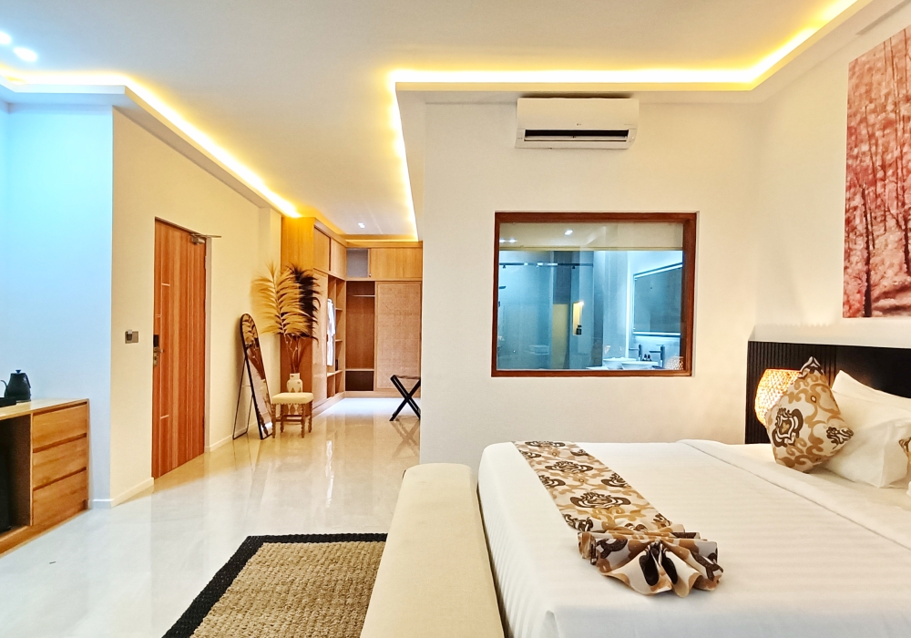 Interior view of deluxe